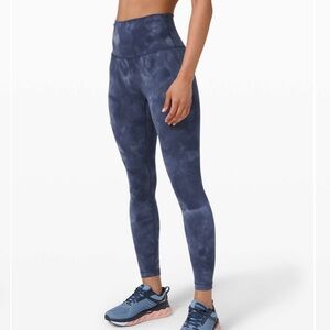 Lululemon wunder train tights diamond dye 25”